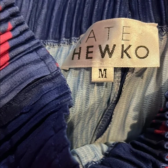 Kate Hewko pleated pink purple pants trousers - Picture 2 of 5